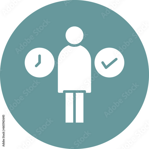 Alone Time Icon Style