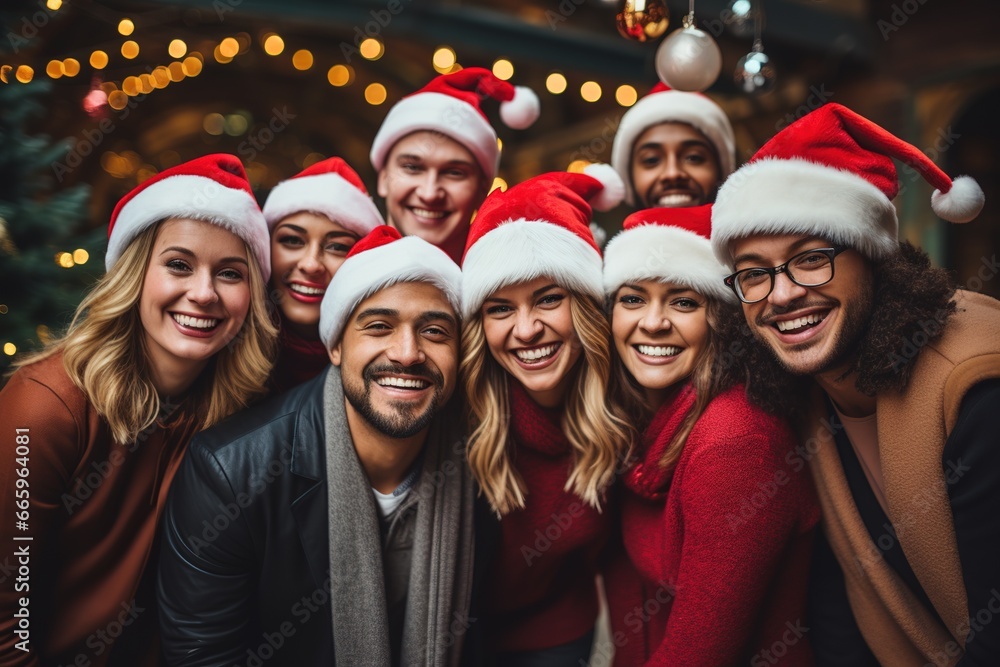Christmas Festival, people of various nationalities showing happy expressions, Christ Festival, generative ai Christmas Festival, people of various nationalities showing happy expressions, Christ Festival, generative ai