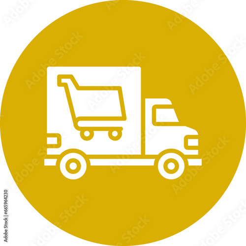 Groceries Delivery Icon Style