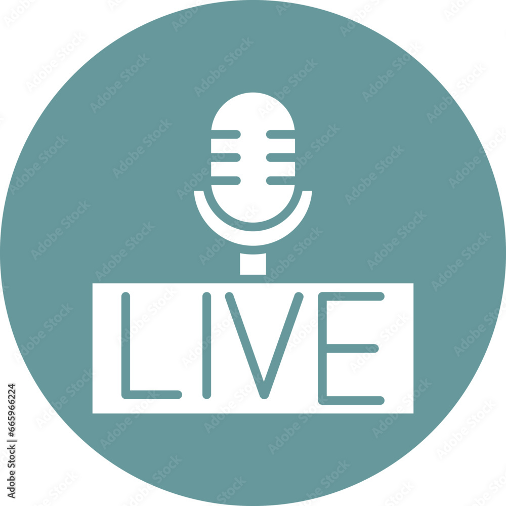 Live Podcast Icon Style Live Podcast Icon Style