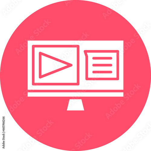 Live Lecture Icon Style