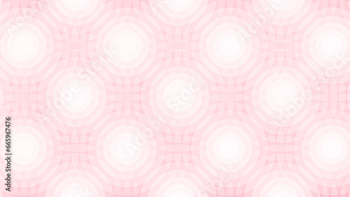 Pink and white abstract background with circles