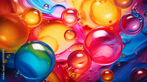 Abstract colorful bubbles background