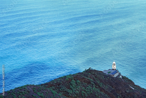 lighthouse ocean view, Tenerife north Anaga Mountains