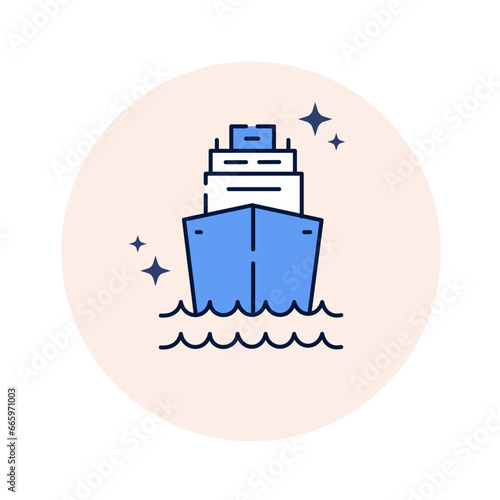 cargo barge icon