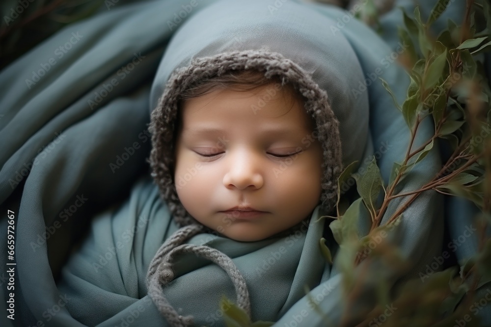 Cute little sleeping baby Cute little sleeping baby