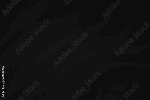 Black Fabric or cloth smooth wave for abstract background, wallpaper and texture.
