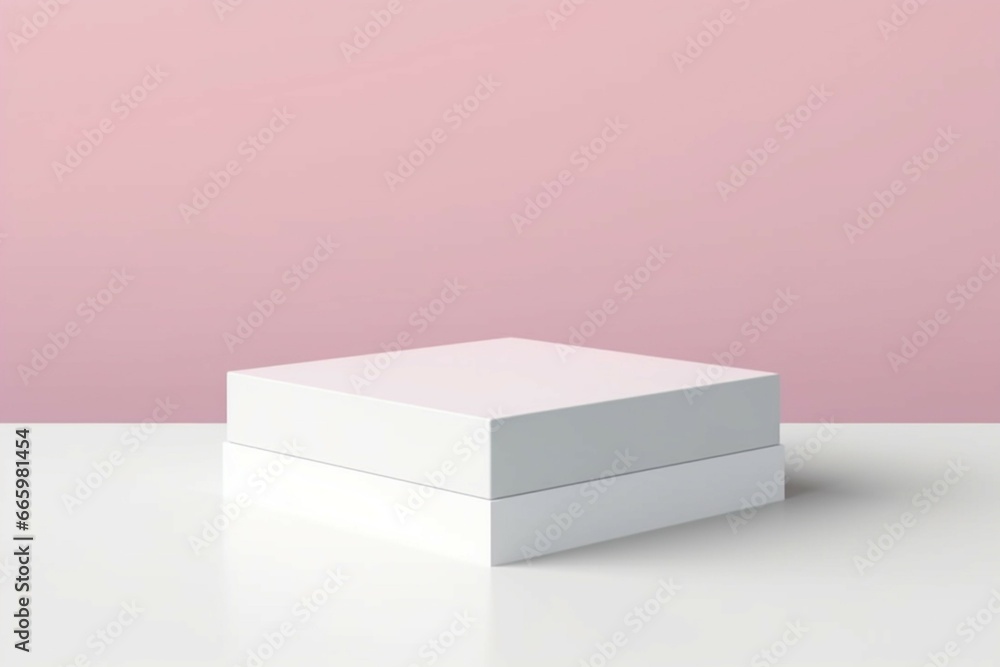 White cube podium platform isolated on 3d geometric background with blank box product stage stand minimal display or empty rectangle pedestal block object perspective mockup presentation show concept White cube podium platform isolated on 3d geometric background with blank box product stage stand minimal display or empty rectangle pedestal block object perspective mockup presentation show concept