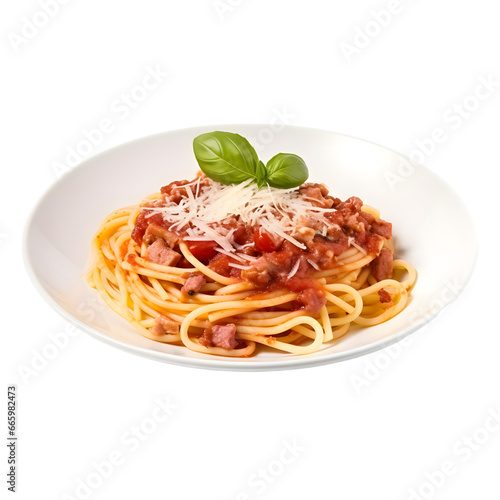 Traditional spaghetti bolognese isolated on transparent background. Png spaghetti. Spaghetti transparent background 