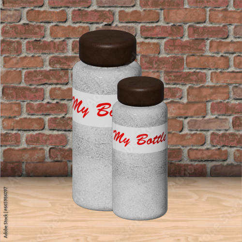 BOTTLE MOCKUP EDITABLE