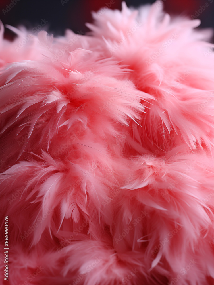 Federn in prachtvollen Pink als Hintergrundmotiv für Webdesign, ai generativ