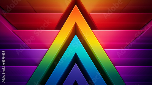 Wallpaper Mural abstract background with triangles in rainbow colors Torontodigital.ca