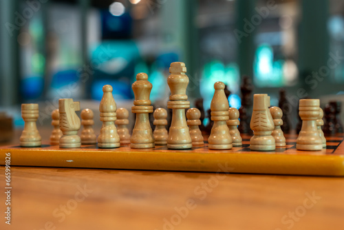 Wallpaper Mural chess pieces on a chessboard Torontodigital.ca