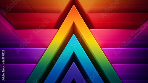 Wallpaper Mural abstract background with triangles in rainbow colors Torontodigital.ca