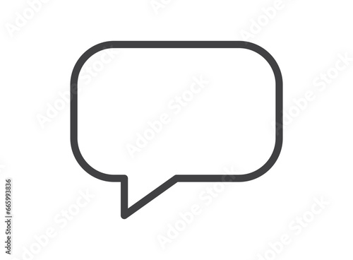 Dialogue balloon icon in flat style. Speech bubble vector illustration on isolated background. Comment sign business concept.