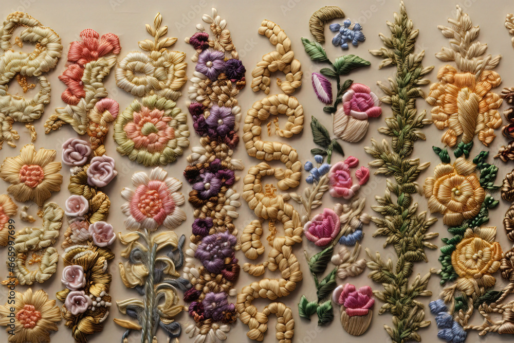 flower thread embroidery flower thread embroidery