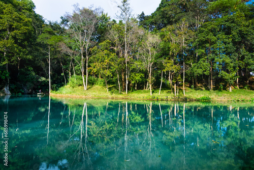 The emerald pool in Tham Luang - Khun Nam Nang Non Forest Park photo