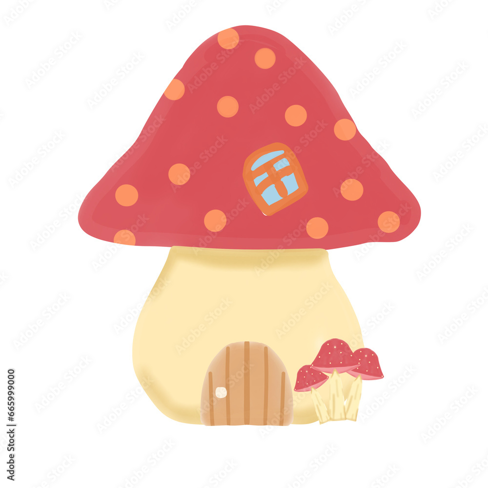 mushroom house in the forest mushroom house in the forest
