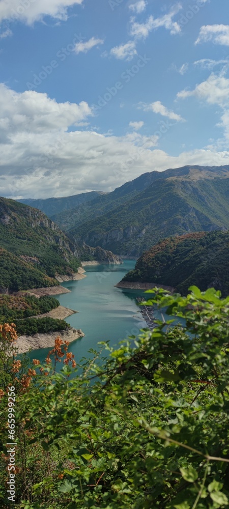 lake and mountains