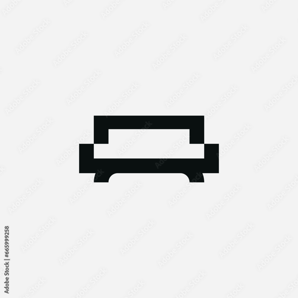 Sofa furniture logo design illustration vector template Sofa furniture logo design illustration vector template
