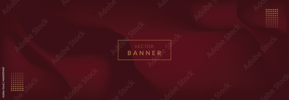 Fototapeta premium Premium background design with diagonal line pattern in maroon colour. Vector horizontal template for digital business banner, formal invitation, luxury voucher, prestigious gift certificate