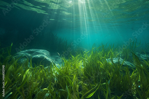 green grass and sun
