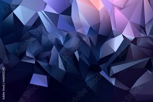 Abstract polygonal backdrop with shadowy tones. Generative AI © Caspian