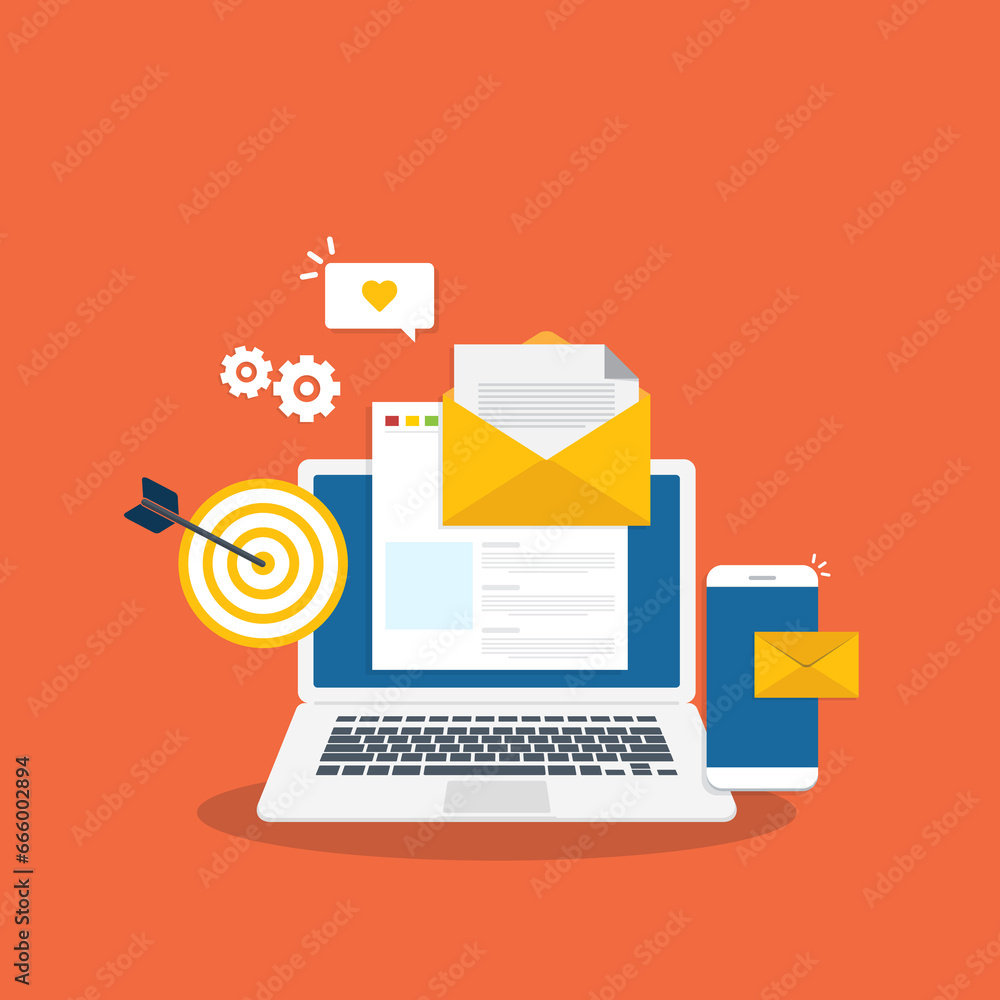 Email and messaging, Email marketing campaign, Working process, New email message Email and messaging, Email marketing campaign, Working process, New email message