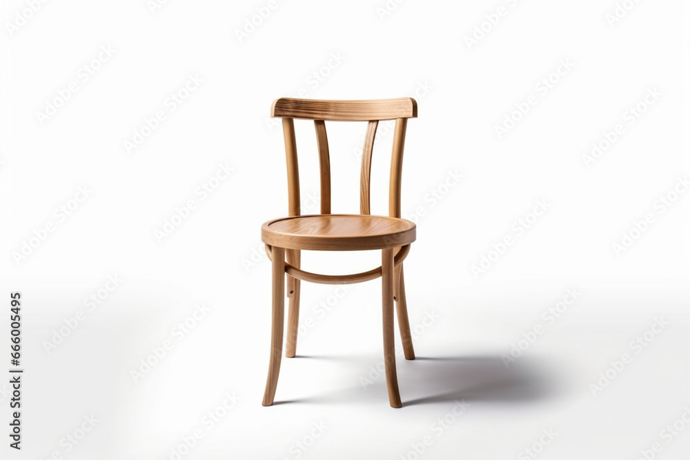 Wooden chair isolated on the white background, Wooden chair isolated on the white background,