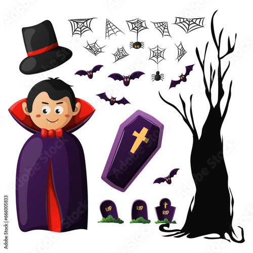 dracula character element illustration