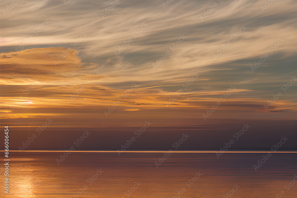 sunset over the sea.
Generative AI