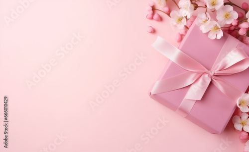 Women's Day Celebration Concept on pink pastel background. © Curioso.Photography