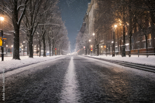 street in winter © MobbyStock