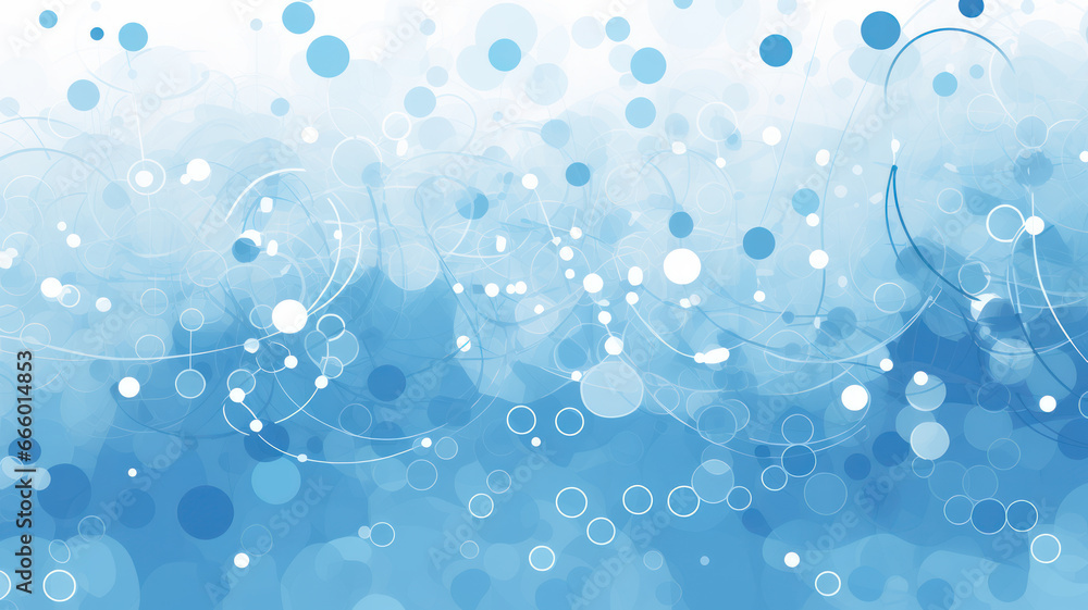 Abstract Dot-Textured Blue Background