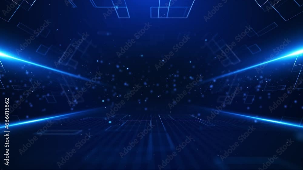 blue elegant digital abstract tunnel background for presentation corporate banner