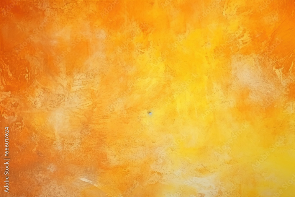 Vibrant Vintage Abstract Texture, Gradient Background, Yellow and Orange Watercolor Texture, Hand Drawn Watercolor Yellow Paint on Canvas