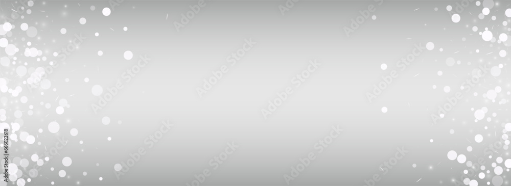 Gray Snowfall Vector Silver Panoramic Background. Gray Snowfall Vector Silver Panoramic Background.