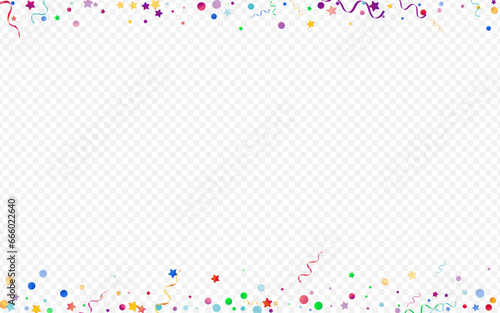 Bright Streamer Isolated Vector Panoramic