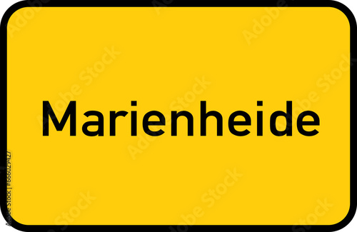 City sign of Marienheide - Ortsschild von Marienheide photo