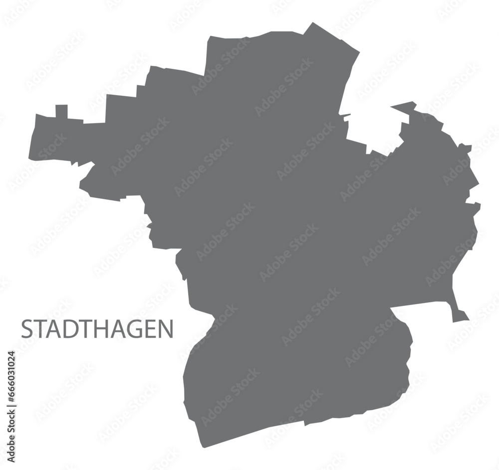 Stadthagen German city map grey illustration silhouette shape Stadthagen German city map grey illustration silhouette shape