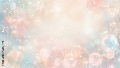 A mesmerizing and dreamy blend of soft ethereal blur, set against a backdrop of light red, adorned with whimsical bubbles, a delicate watercolor effect, and subtle bokeh elements.