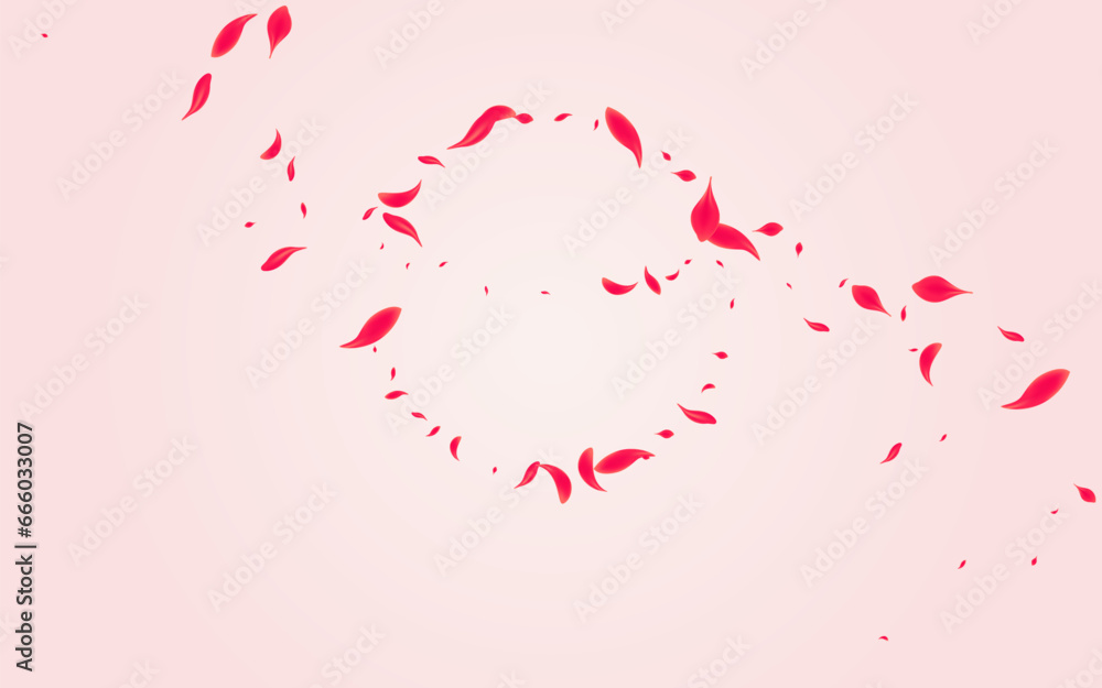Coral Flower Vector Pink Background. Japan Peach