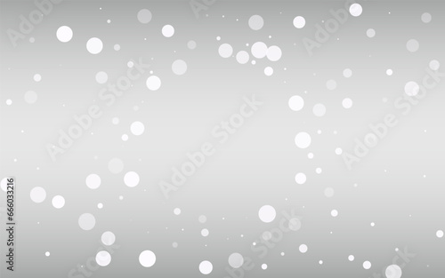 Gray Snowfall Vector Silver Background. Holiday © Natallia