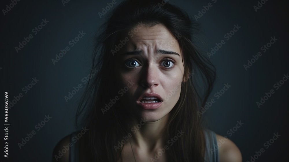Scared Woman Looking at the Camera Isolated on the Minimalist Background
Scared Woman Looking at the Camera Isolated on the Minimalist Background