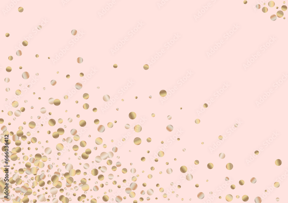 Gold Dot Abstract Pink Background. Happy Splash Gold Dot Abstract Pink Background. Happy Splash
