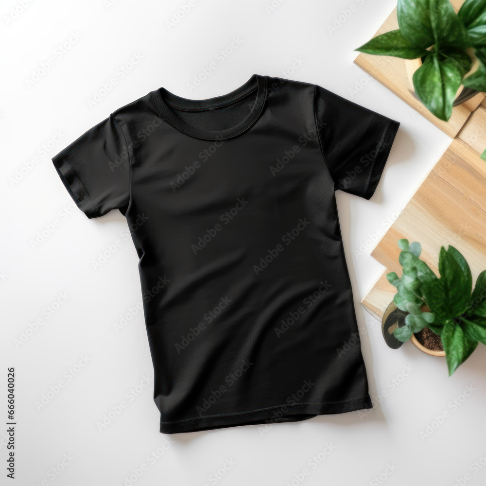 Blank T-Shirt Mockup - A versatile template for showcasing your branding and design ideas in various industries such as business, marketing, and creative services Blank T-Shirt Mockup - A versatile template for showcasing your branding and design ideas in various industries such as business, marketing, and creative services