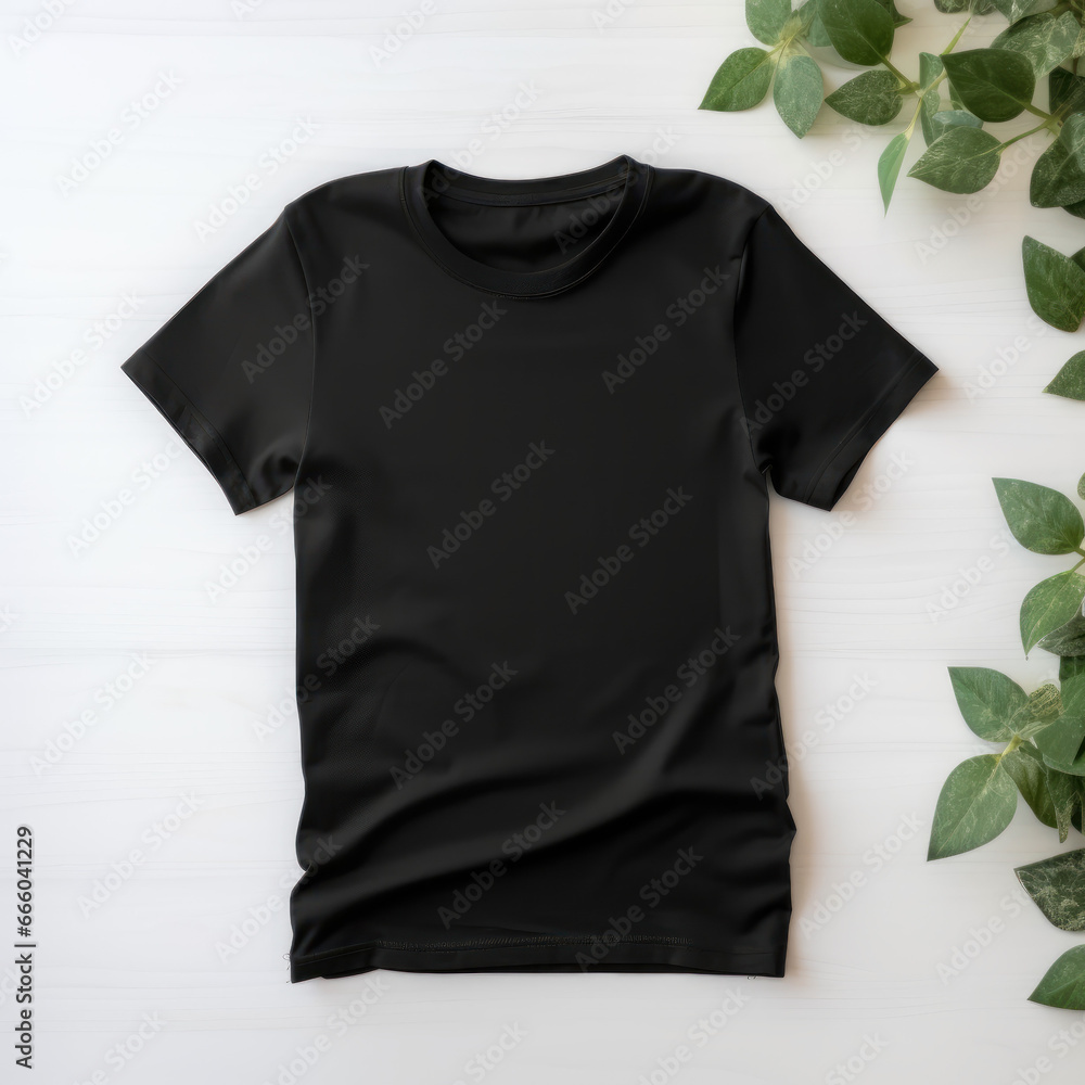 Blank T-Shirt Mockup - A versatile template for showcasing your branding and design ideas in various industries such as business, marketing, and creative services Blank T-Shirt Mockup - A versatile template for showcasing your branding and design ideas in various industries such as business, marketing, and creative services