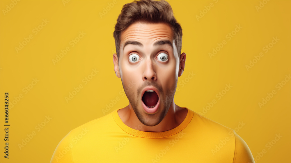 Man Surprised Yellow