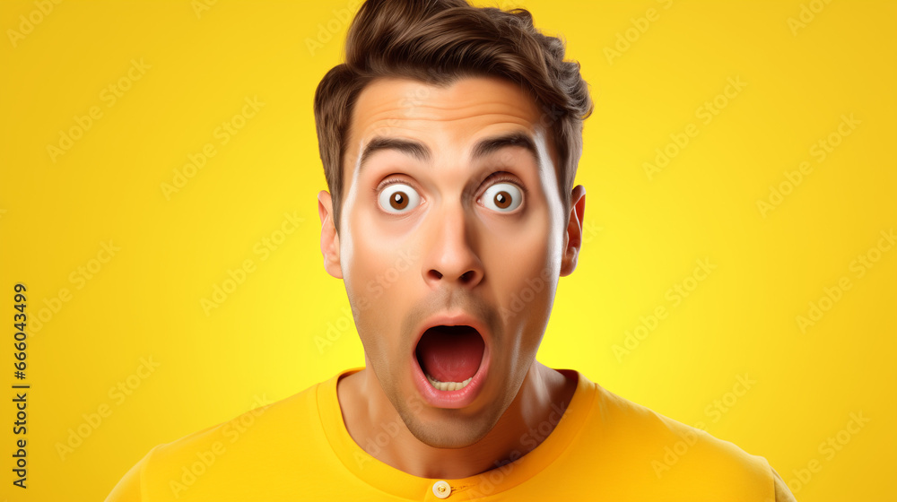 Man Surprised Yellow Man Surprised Yellow