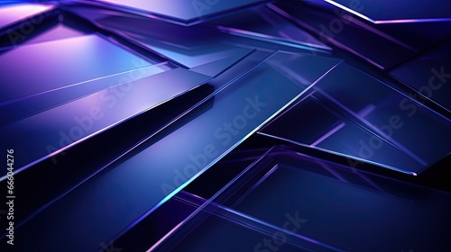 Fototapeta Naklejka Na Ścianę i Meble -  3d rendering of purple blue abstract geometric background. Scene for advertising design, technology, showcase, banner, game, sport, cosmetic, business, metaverse. Sci-Fi Illustration. Product display